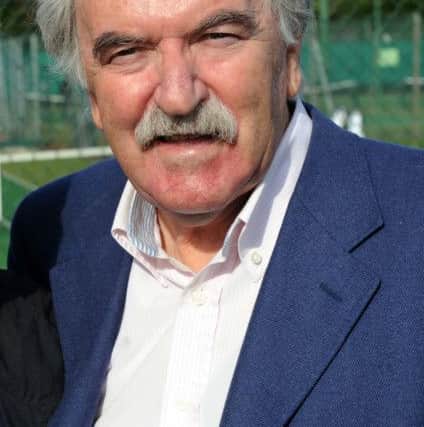 Former Match of the Day presenter Des Lynam