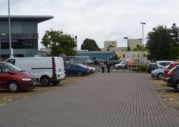 Due to the building work the car park next to the treatment centre