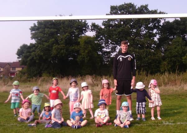 Charlie Burns at the nursery