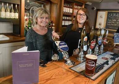 Vintage Inns Samantha Lafferty (left) and CAMRAs Grace Ladder