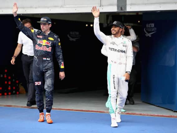 Max Verstappen hopes he can mix it with Lewis Hamilton tomorrow.
