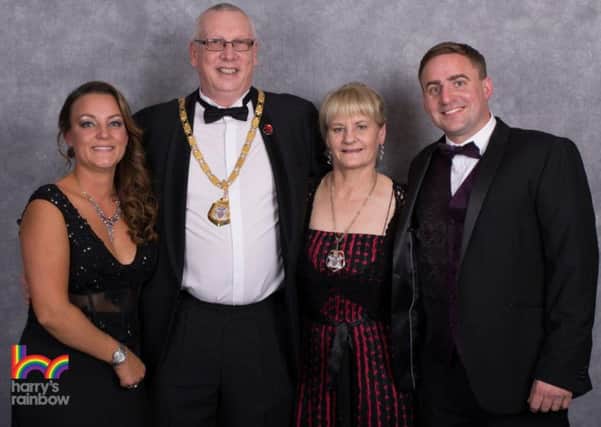 Organisers Lee and Odette Mould with the Mayor and Mayoress of Milton Keynes