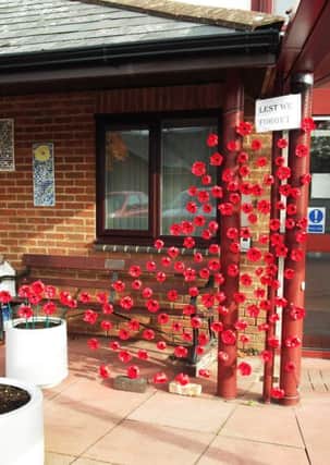 The stunning tribute courtesy of Loughton Craft Club