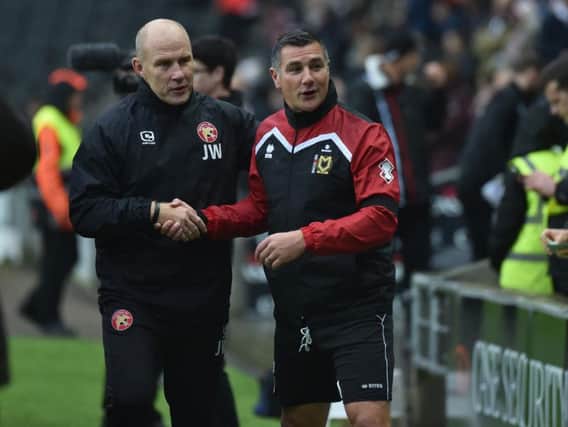 Richie Barker looks set to remain in the dugout on Tuesday night