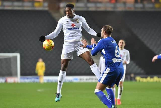 Chuks Aneke made his Dons debut on Tuesday night