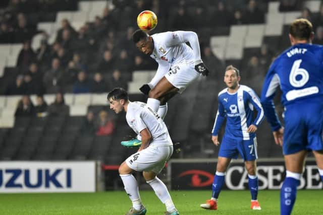 Aneke was used as a target man against Chesterfield