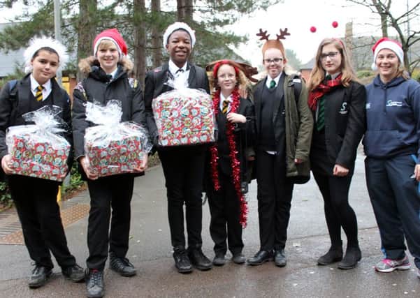 Stantonbury Campus students deliver Christmas hampers