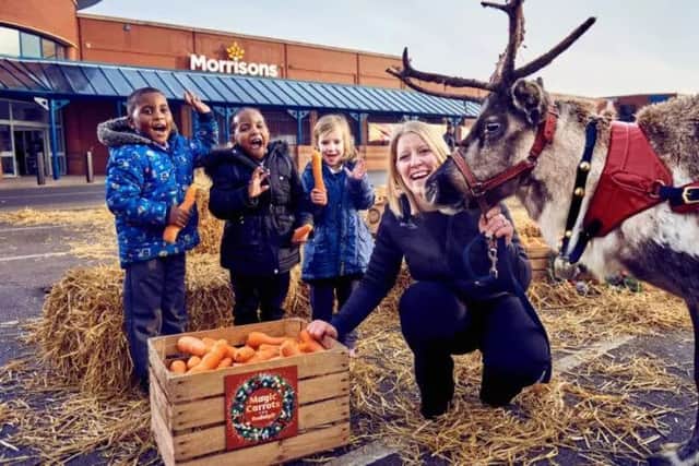 Morrisons supermarkets across the UK will be giving away 200,000 wonky carrots in an effort to support the Christmas tradition of leaving out refreshments for Father Christmas and his trusty reindeers on Christmas Eve.