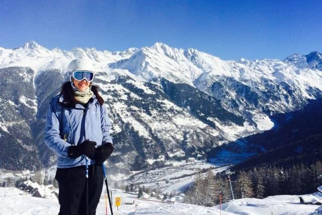 Lauren Taylor in the Swiss Alps