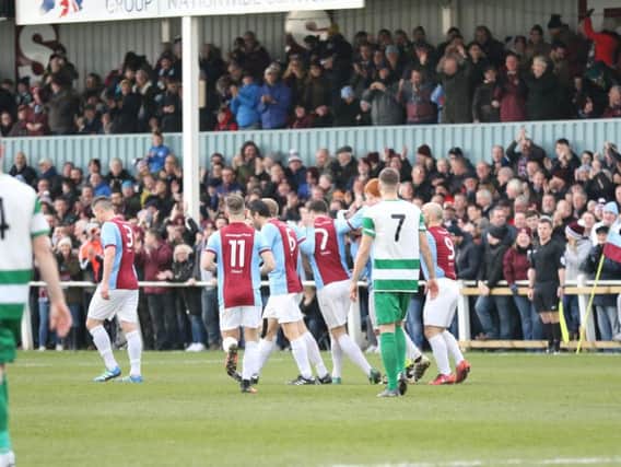 South Shields vs Newport Pagnell. Pic: Peter Talbot