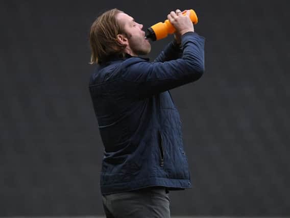 I'll drink to that - Robbie Neilson has a full strength squad to pick from ahead of the trip to Bradford City.