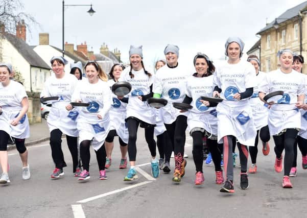 Olney Pancake Race. Picture: Jane Russell