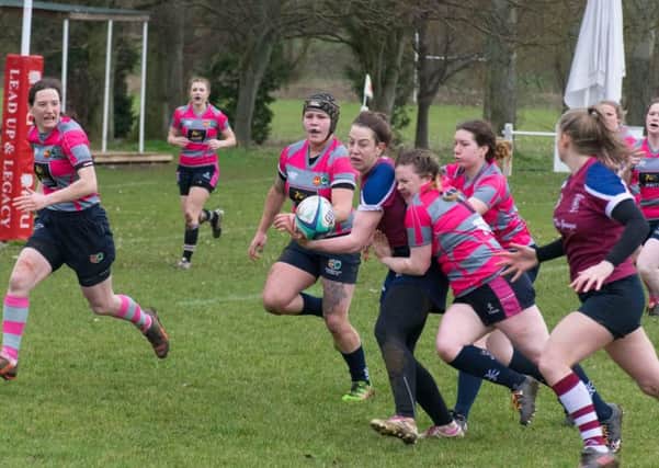 Caroline Collie starred once more for Bletchley Ladies
