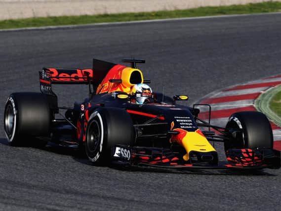 Daniel Ricciardo at the wheel of the RB13
