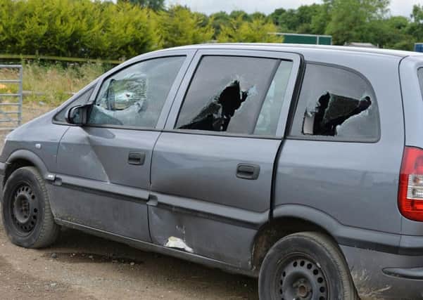 A scene from the site of the shooting at the Greenfields travellers site in Braybrooke. Pictures by Andrew Carpenter. NNL-160713-090755001