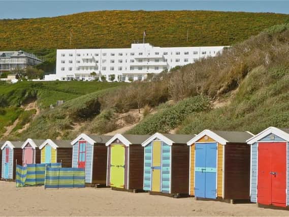 Saunton Sands beach and Braunton Burrows.