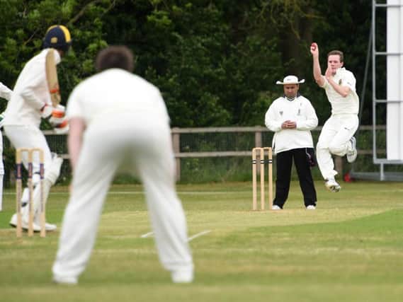 Dean Bryce in action for Stony Stratford