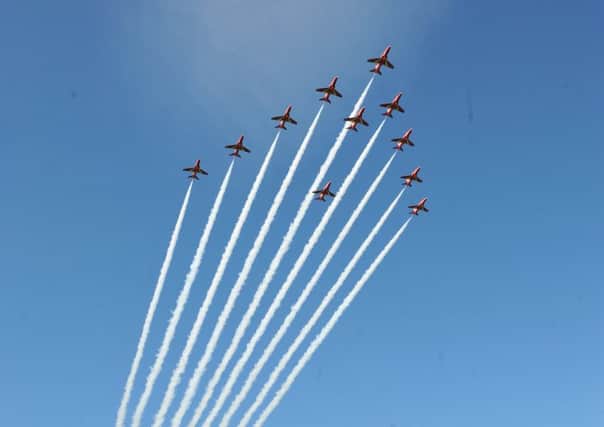 Red Arrows fly-past