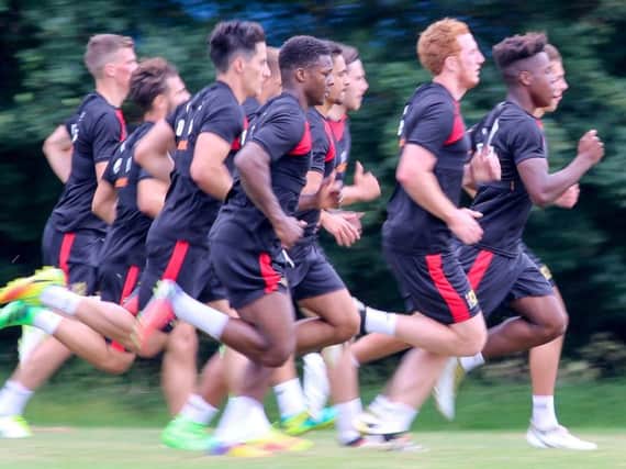 A small MK Dons squad returned to pre-season training. Pic: Lee Scriven
