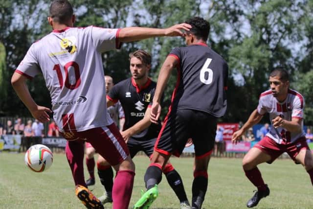 Rasulo opened the scoring against Newport Pagnell and Aylesbury FC