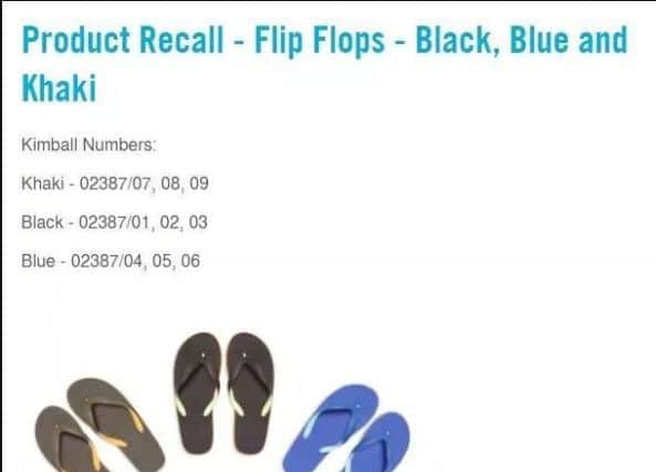 The products in question