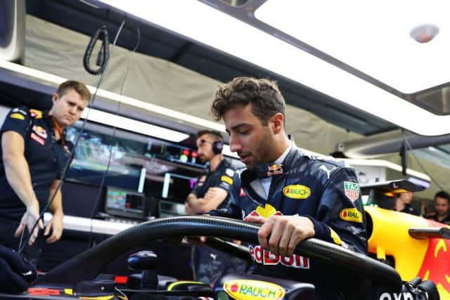 Daniel Ricciardo tested the halo in Belgium last year