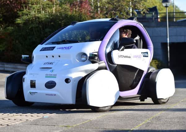 Driverless pods in Milton Keynes.