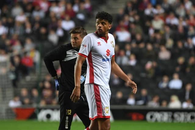 Osman Sow suffered problems with an injury early in his Dons career