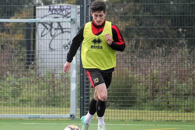 George Williams training at Sport Central
Pic MKDons.com